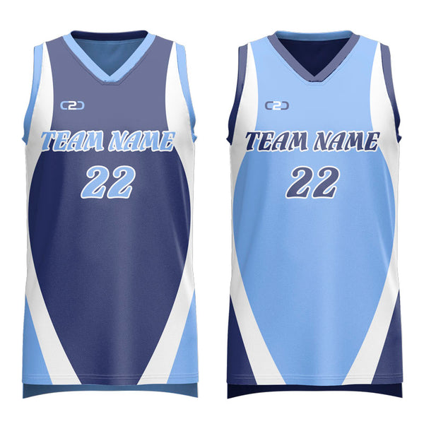 Custom Bear Reversible 3Hp V Neck Basketball Singlet