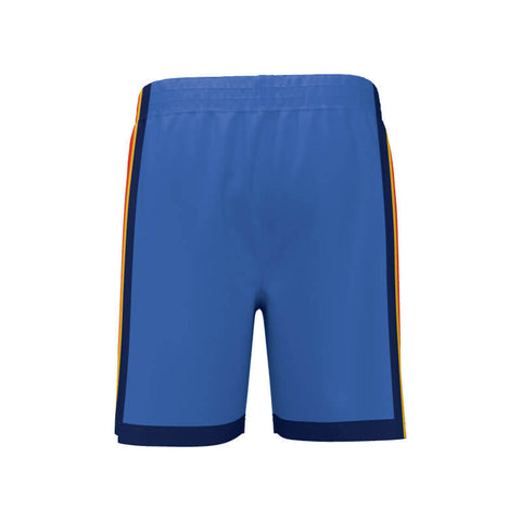 Custom Oklahoma City Thunder Basketball Core Shorts Pro No Sideseam - Back View