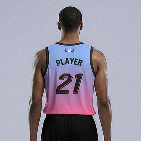 Custom Miami Gradient Core Reversible Basketball Singlet