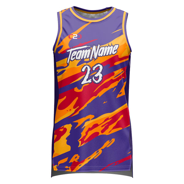 Custom Rampage Basketball Singlet Front View