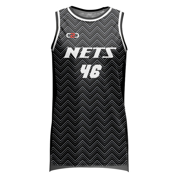 Custom Nets Basketball Singlet Front View