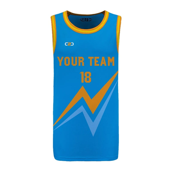 Custom STORM Icon HP Split Basketball Singlet Front View
